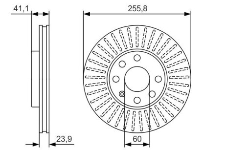 Диск тормозной BOSCH 0 986 479 R76