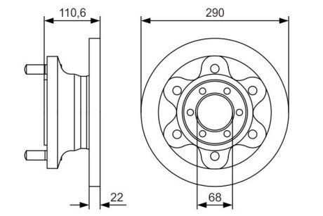 Диск гальмівний BOSCH 0 986 479 S95