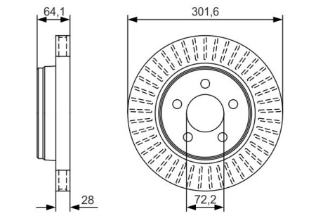 Диск тормозной BOSCH 0 986 479 U04