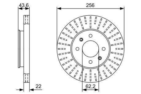 Тормозной диск BOSCH 0986479V96