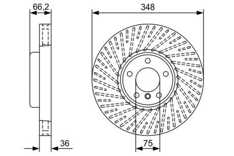 Тормозной диск BOSCH 0 986 479 W19