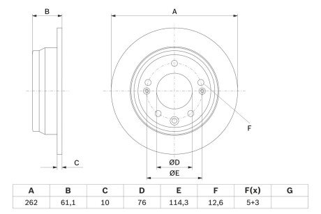 Тормозной диск BOSCH 0 986 479 W64 (фото 1)