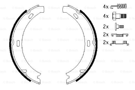 Тормозные колодки барабанные BOSCH 0 986 487 584