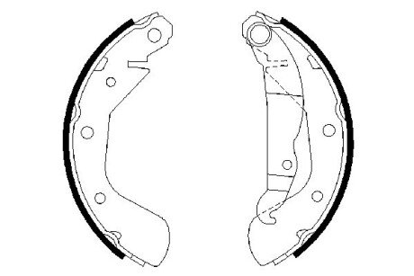 Колодки гальмівні бараб. зад. Opel Astra F 91-98 BOSCH 0 986 487 613