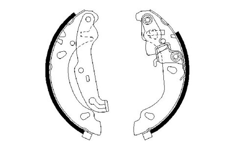 Тормозные колодки барабанные BOSCH 0 986 487 624