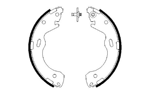 Тормозные колодки барабанные BOSCH 0 986 487 654