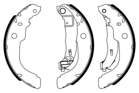 Тормозные колодки барабанные BOSCH 0 986 487 960