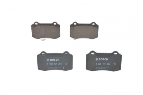 Колодки тормозные дисковые (комплект 4 шт.)) BOSCH 0 986 494 393