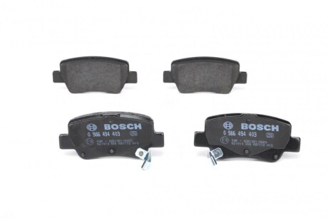 Гальмівні колодки, дискові BOSCH 0986494403