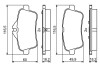 Колодка гальм. диск. MB M-Klasse, GLE-Klasse задн. BOSCH 0 986 494 783 (фото 7)