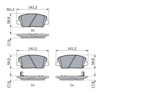 Гальмівні колодки дискові BOSCH 0 986 494 979 (фото 1)