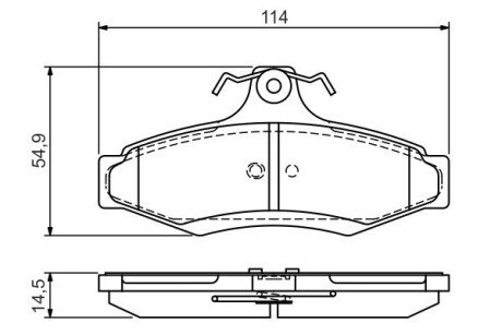 Гальмівні колодки дискові BOSCH 0 986 495 068