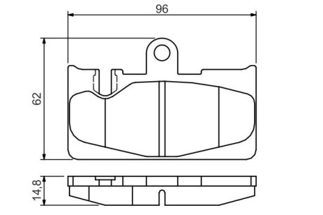 ДИСКОВI КОЛОДКИ ЗАДНI BOSCH 0 986 495 139