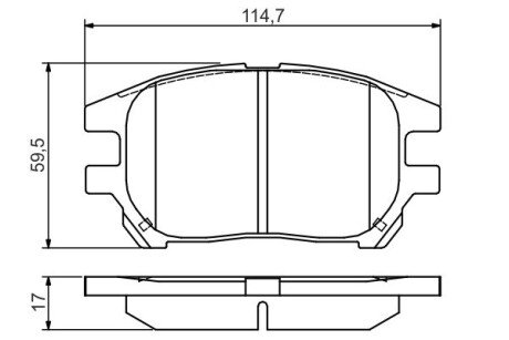 Гальмівні колодки дискові BOSCH 0 986 495 140