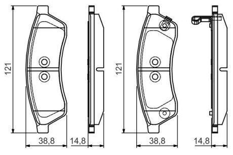 Колодки тормозные дисковые BOSCH 0 986 495 168