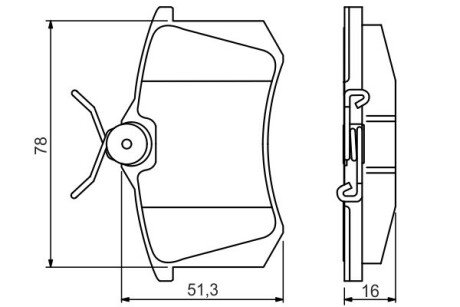 Гальмівні колодки дискові BOSCH 0 986 495 231