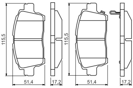 Тормозные колодки дисковые BOSCH 0 986 495 242