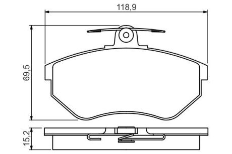 Гальмівні колодки дискові BOSCH 0 986 495 246 (фото 1)