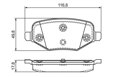 ДИСКОВЫЕ КОЛОДКИ ЗАДНI BOSCH 0 986 495 385