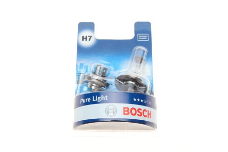 Лампа розжарювання H7 12V 55W PX26d Pure Light (компл. 2шт) BOSCH 1 987 301 411