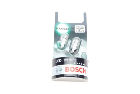 ЛАМПА LED RETROFIT W5W (БЛІСТЕР 2 ШТ) BOSCH 1987301505