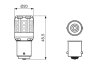 Автолампа світлодіодна P21W 12V 1W LED 6000K COOL к/т 2 шт BOSCH 1987301517 (фото 6)