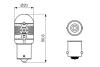 Автолампа светодиодная P21W 12V 1W LED 6000K COOL к/т 2 шт BOSCH 1987301517 (фото 8)