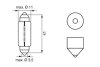 Лампа розжарювання C10W 12V BOSCH 1987302825 (фото 5)