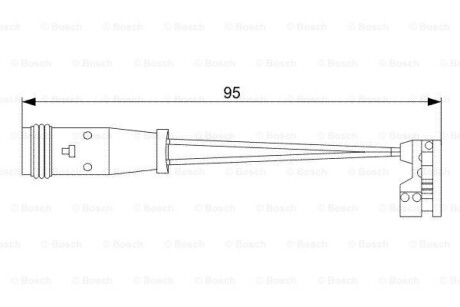 Датчик зносу,гальм.колодки BOSCH 1987473006 (фото 1)