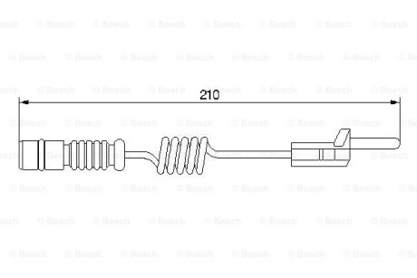 ДАТЧИК ЗНОШУВАННЯ ДИСК.КОЛ.ЗАД BOSCH 1987474969