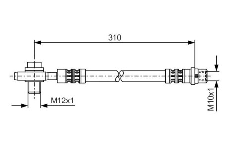 Тормозной шланг BOSCH 1 987 476 308