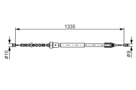 Гальмівний трос BOSCH 1 987 477 783