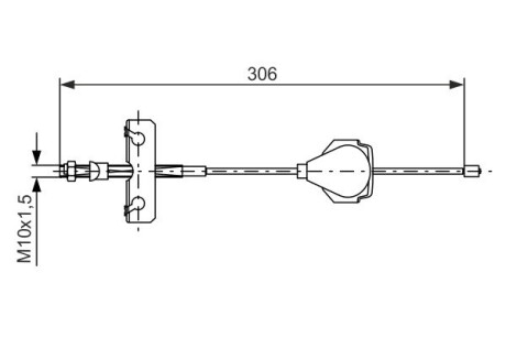 Трос ручного тормоза FORD (выр-во) BOSCH 1 987 477 990