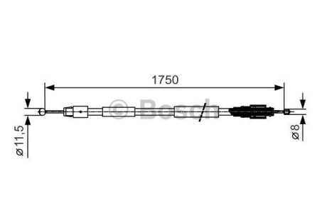 Трос зупиночних гальм BOSCH 1 987 482 018