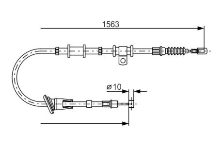 Тормозной трос BOSCH 1 987 482 064