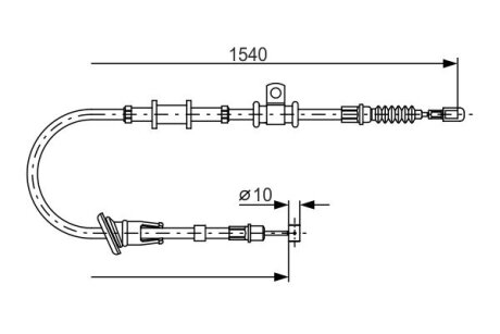 Тормозной трос BOSCH 1 987 482 065