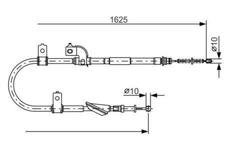 Тормозной трос BOSCH 1 987 482 081