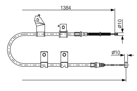 Трос зупиночних гальм BOSCH 1 987 482 082