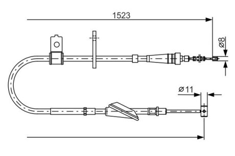 Тормозной трос BOSCH 1 987 482 092