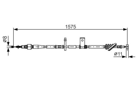 Тормозной трос BOSCH 1 987 482 095