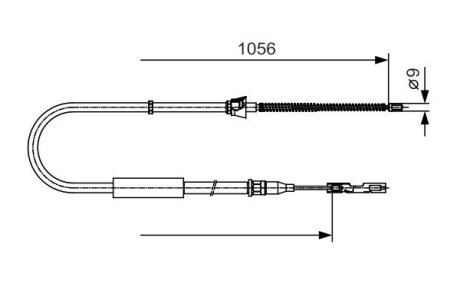 Тормозной трос BOSCH 1 987 482 125