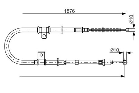 Тормозной трос BOSCH 1 987 482 183