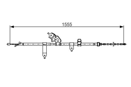 Тормозной трос BOSCH 1 987 482 221