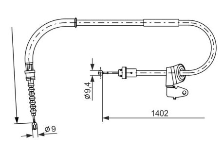 Тормозной трос BOSCH 1 987 482 226