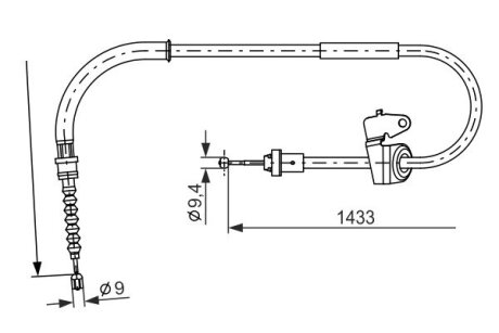 Тормозной трос BOSCH 1 987 482 231