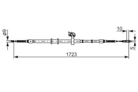 Тормозной трос BOSCH 1 987 482 269