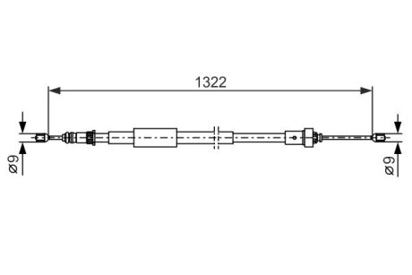 Гальмівний трос BOSCH 1 987 482 385