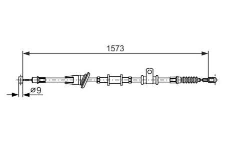 Тормозной трос BOSCH 1 987 482 399