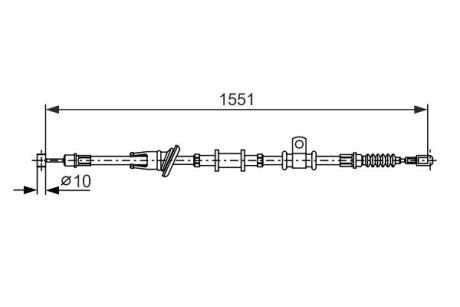 Тормозной трос BOSCH 1 987 482 400