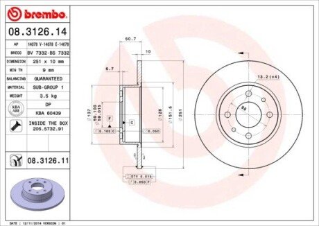 BREMBO 08.3126.11